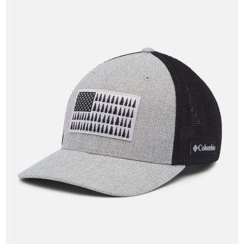 Columbia Mesh Tree Flag Ball, Gorras Grises Negros Para Hombre | 319085-NLX